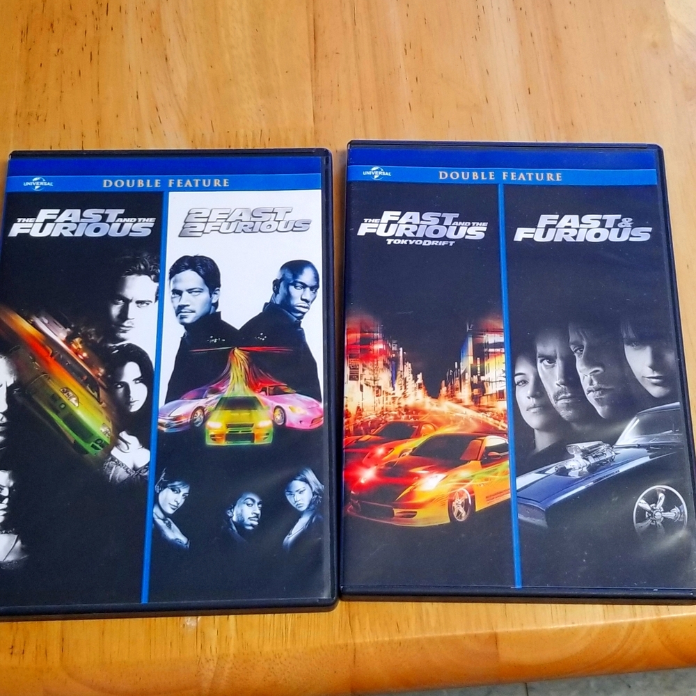 3/$10 fast and furious series (double feature)